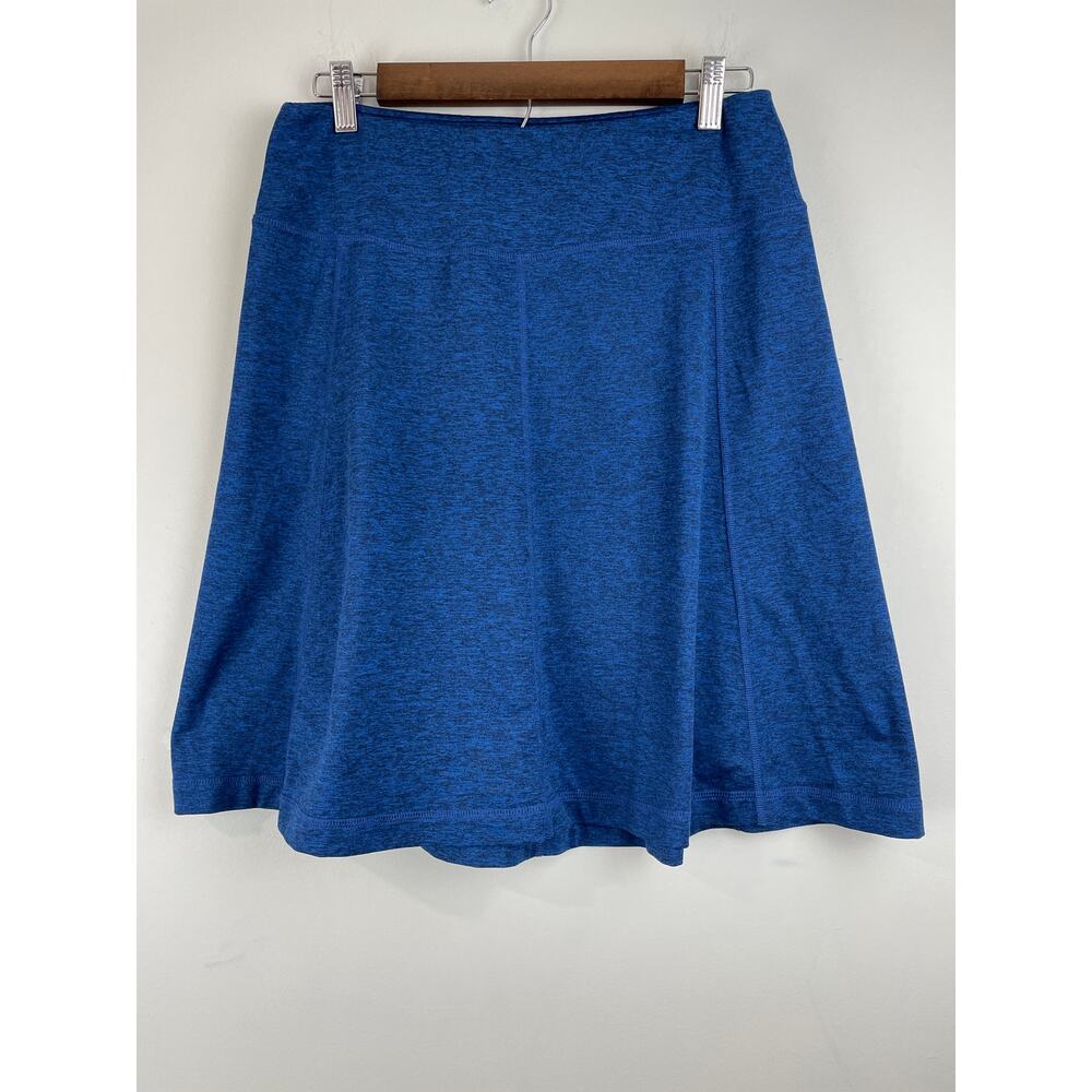 Patagonia Seabrook Heathered Blue Flaired A-Line Skirt Sz S